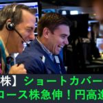 【米国株】ショートカバー中心にグロース株急伸！円高進む