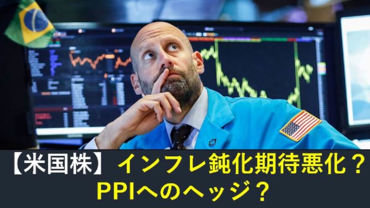 【米国株】インフレ鈍化期待が萎んだか？PPIへのヘッジか？