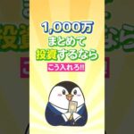【結論】1,000万をまとめて投資するならこう入れろ！（動画）