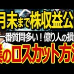 2023年9月末まで株の配当金と値上がり益！億を稼ぐ損切り（ロスカットルール）とは（動画）