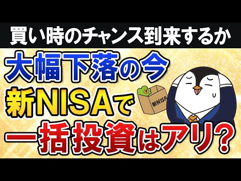 【よくある質問】株式相場が大幅下落中の今、新NISAで一括投資はアリ？買い時のチャンスは到来するか（動画）