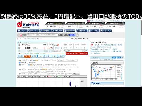 トヨタ決算　世界最速で見るLIVE（動画）