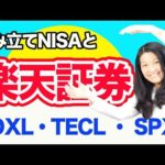 楽天証券で積み立てNISA と【SOXL】【TECL】【 SPXL】（動画）