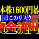 世界同時株安続く、日本株1600円暴落で今年二番目の下げ幅（動画）