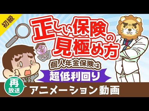 【再放送】 もうだまされない！個人年金保険の節税効果を考慮した「正しい保険の見極め方」【お金の勉強 初級編】：（アニメ動画）第422回（動画）