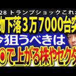 先物崩壊で日経平均3万7000円台へ突入！今狙うべき日本株のセクターは（動画）