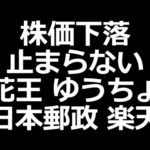 下落中の株。サイバー、花王、ゆうちょ、日本郵政、楽天、ミルボン（動画）