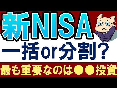 【新NISA】一括＆分割投資どっちが得？1800万円使い切るより重要な●●（動画）