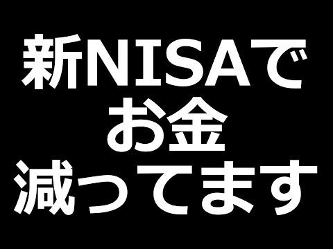 新NISA 240万円 買ったけど損してます（動画）