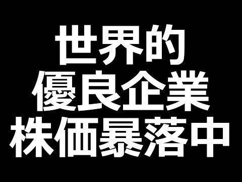 あの優良企業、株価爆下げ中（動画）