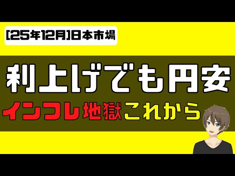 [日本市場] 利上げしても止まらない円売り！インフレ地獄はこれから（動画）