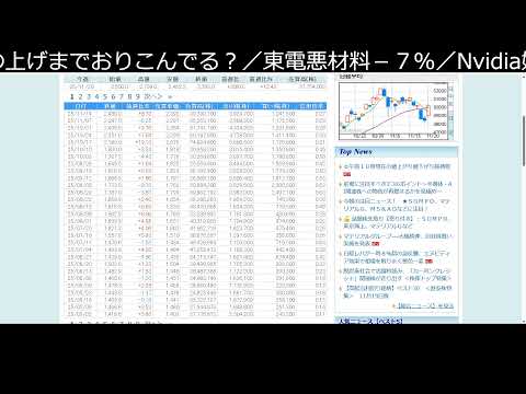 Nvidia決算で日本株爆上げ（動画）