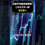 日経平均高値更新！このセクター株安い #日本株 #米国株 #新NISAで賢くお金を増やす #株式投資で資産運用するコツ（動画）
