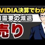 【売り】NVDA決算　AI需要減退か（動画）