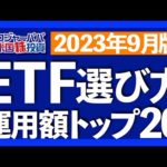 米国ETF運用資産トップ20銘柄を参考に、ETFの選び方を解説します。世界投資マネーの動きは米国ETFで分かります【米国株投資】2023.9.6（動画）