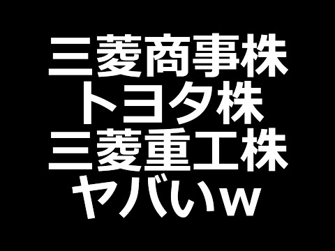 トヨタ株、三菱商事＆重工株がとんでもないことにｗ（動画）