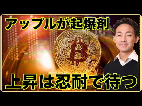 アップルが起爆剤！ビットコインの上昇は忍耐？（動画）