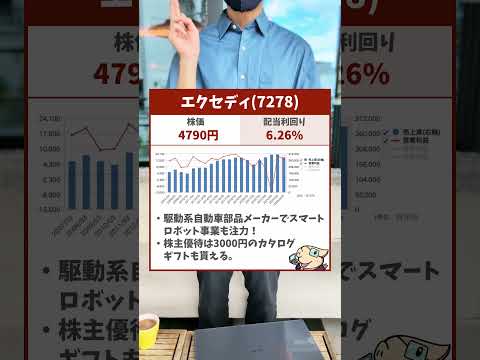 【利回り6%越え！】不労所得を作る！高利回り日本株3選（動画）