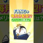【爆誕】FANG+の“毎月分配型”きた！？メリットと注意点は？（動画）