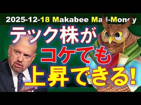【米国株】消費者騎兵隊が間に合った！？テクノロジー銘柄がコケても相場は上昇できる！【ジムクレイマー・Mad Money】（動画）