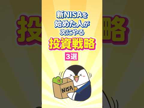 【保存版】新NISAを始めた人が次にやる投資戦略３選！（動画）