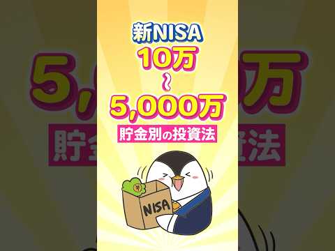 【保存版】新NISAで10万～5,000万での貯金別の投資法！（動画）