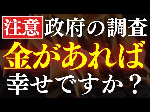 【※注意】日本人はお金があっても、幸せになれない…？政府の調査結果を解説（動画）