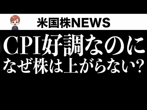 消費者物価指数は良い結果、なぜ株の上昇が弱いのか(8月11日 #PAN米国株)（動画）