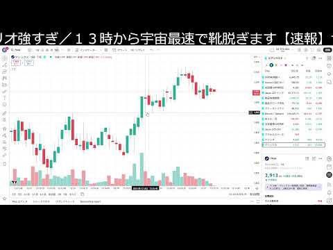 13時 宇宙最速 靴脱ぐLIVE（動画）