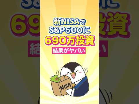 【ヤバすぎ】新NISAでS&P500に690万投資した結果…（動画）