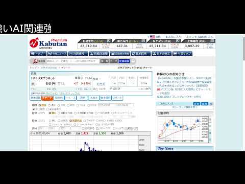 株見るだけ。とある株について話が（動画）