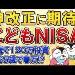 【神改正に期待】18歳未満が利用できるこどもNISAが2026年度の税制改正で実現するか？0歳で120万投資→65歳で●万に！？（動画）
