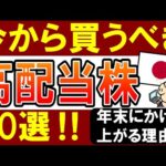 【平均利回り4.9％】年末までに買うべき高配当株・20銘柄‼おすすめ日本株（動画）