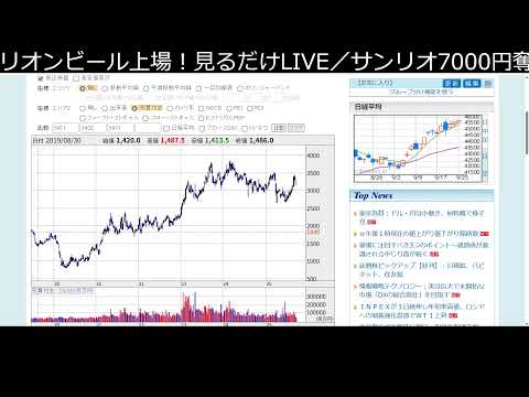 オリオンビール 上場!! 見るだけLIVE（動画）