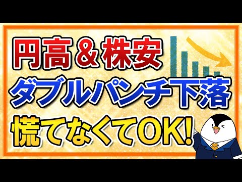 【よくある質問】円高＆株安でダブルパンチ下落中…でも慌てなくていい理由を分かりやすく解説！（動画）