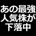 今、あの最強人気株が下落中（動画）