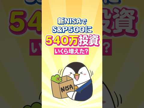 【衝撃】新NISAでS&P500に540万投資したらいくら増えた？（動画）