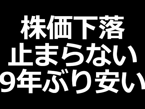 ガチで下げまくってる株 特集（動画）