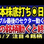 【予測】日経平均32000円反発も、底打ちは先？日本株は8月●日まで油断するな（動画）