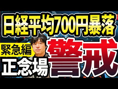 【今後の戦略】日経平均一時700円暴落！日本株、ここが正念場の理由（動画）