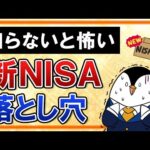 【知らないと怖い】新NISAでぬか喜びは禁物！５つの落とし穴を知っておこう（動画）