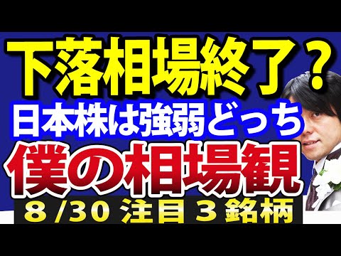 9月相場突入で、日本株どっち向かう？僕の今の相場観（動画）