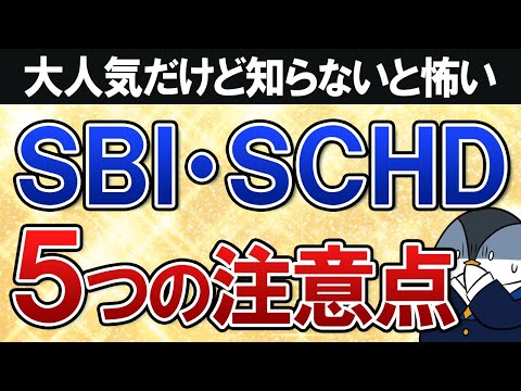 【知らないと怖い】SBI・SCHDに投資する前に気を付けるべき5つの注意点を徹底解説！（動画）