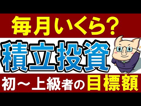 【毎月いくら】投資初心者～上級者・レベル別のおすすめ投資額！新NISA・積立NISA対応（動画）