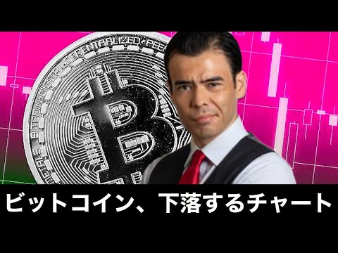 【下落するチャート】ビットコイン仮想通貨（動画）