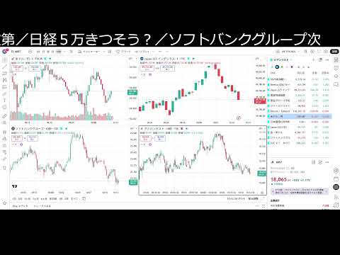 日経平均 50000タッチで即終了LIVE（動画）