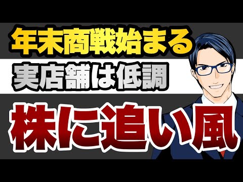 年末商戦始まる　実店舗の低調　株に追い風（動画）