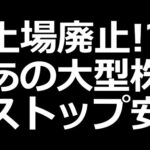 【衝撃】あの大型株がS安（動画）