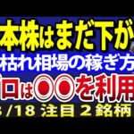 【プロの稼ぎ方】夏枯れ相場本番で、日本株は秋まで下がる？（動画）