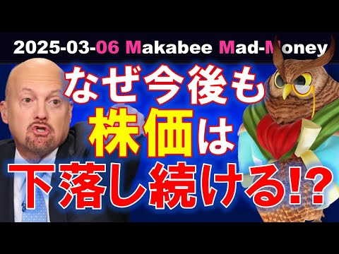 【米国株】なぜ株価はこれからも下落し続けるのか！？その6つのポイント！【ジムクレイマー・Mad Money】（動画）